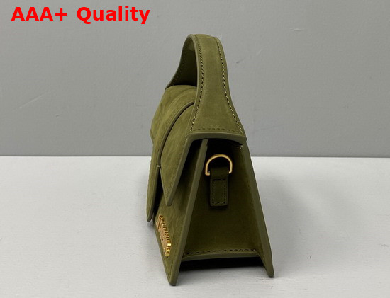Jacquemus Le Bambino Dark Green Suede Leather Replica