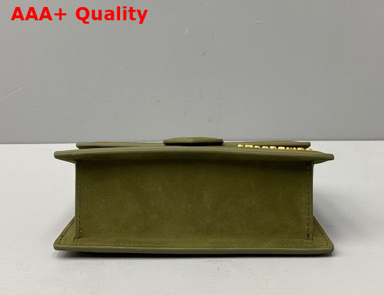 Jacquemus Le Bambino Dark Green Suede Leather Replica