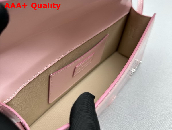 Jacquemus Le Bambino Long Flap Bag in Light Pink Glazed Leather Replica