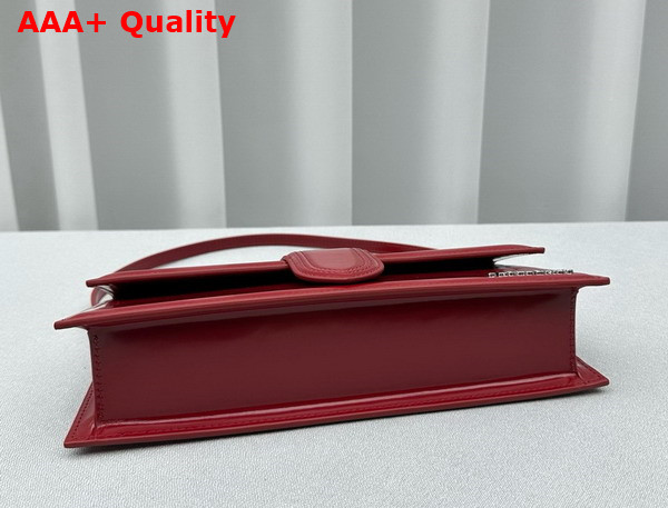 Jacquemus Le Bambino Long Flap Bag in Red Patent Leather Replica