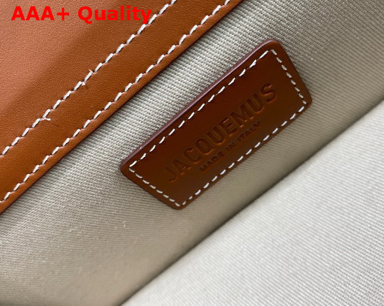 Jacquemus Le Bambino Mini Envelope Handbag in Brown Leather Replica
