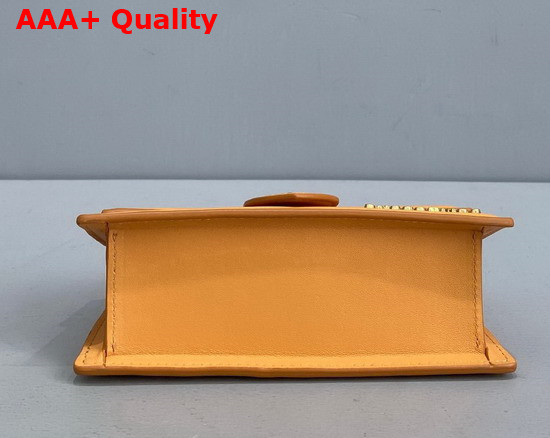 Jacquemus Le Bambino Mini Envelope Handbag in Yellow Leather Replica