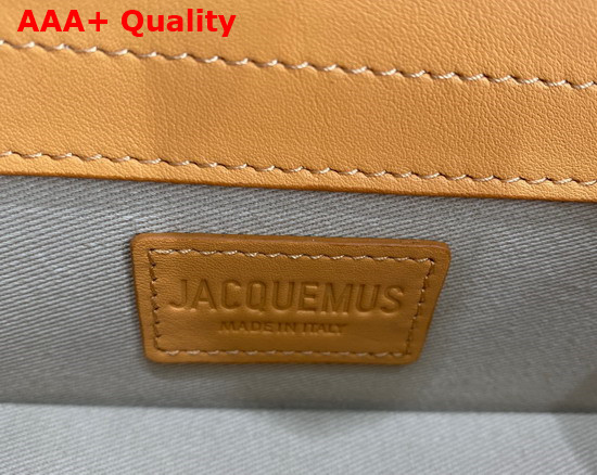 Jacquemus Le Bambino Mini Envelope Handbag in Yellow Leather Replica