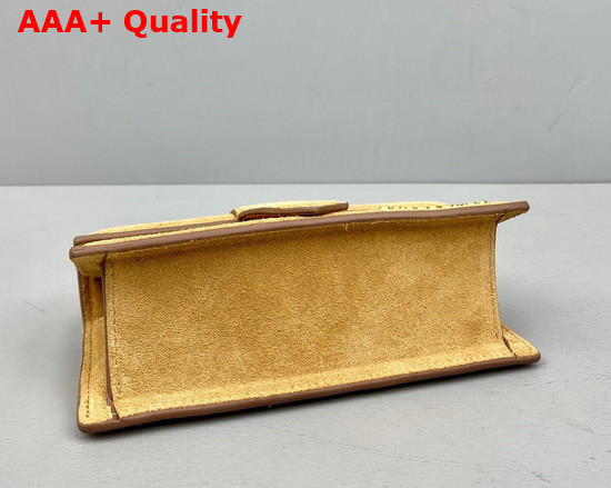 Jacquemus Le Bambino Mini Suede Envelope Handbag in Dark Beige Replica