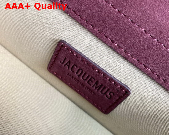 Jacquemus Le Bambino Mini Suede Envelope Handbag in Dark Brown Replica