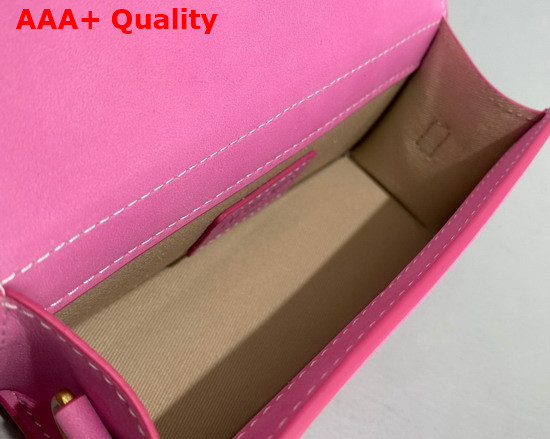 Jacquemus Le Bambino Mini Suede Envelope Handbag in Pink Replica