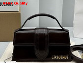 Jacquemus Le Bambino Small Flap Bag in Dark Brown Patent Leather Replica