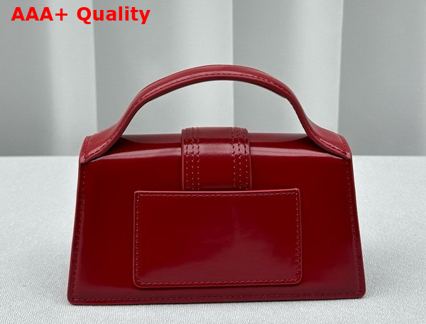 Jacquemus Le Bambino Small Flap Bag in Red Patent Leather Replica