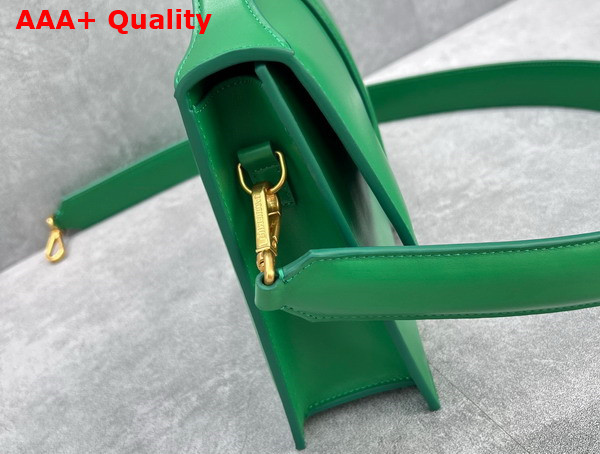 Jacquemus Le Bambinou Envelope Handbag in Green Leather Replica