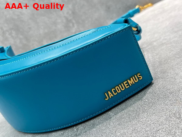 Jacquemus Le Bomba Ark Shaped Bag Turquoise Replica