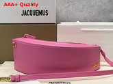 Jacquemus Le Bomba Ark Shaped Bag in Pink Replica