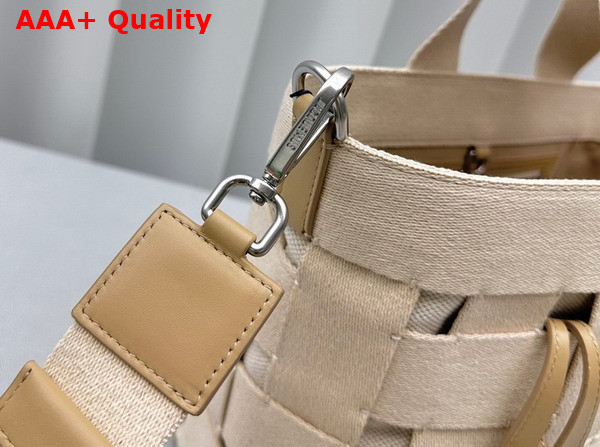 Jacquemus Le Cabas Gros Grain Grosgrain Tote Bag in Light Greige Replica