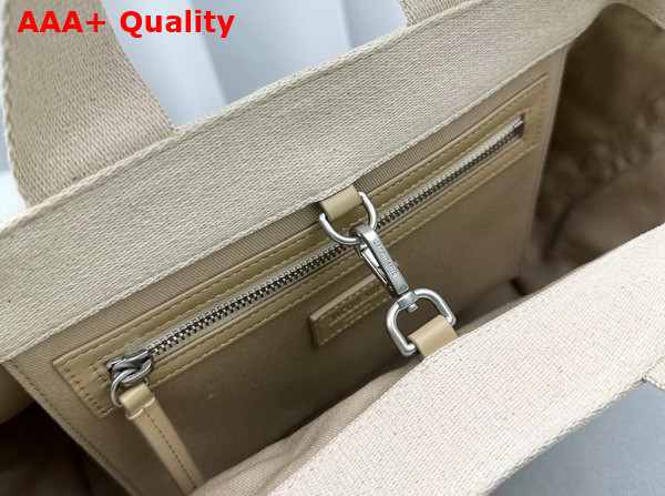 Jacquemus Le Cabas Gros Grain Grosgrain Tote Bag in Light Greige Replica