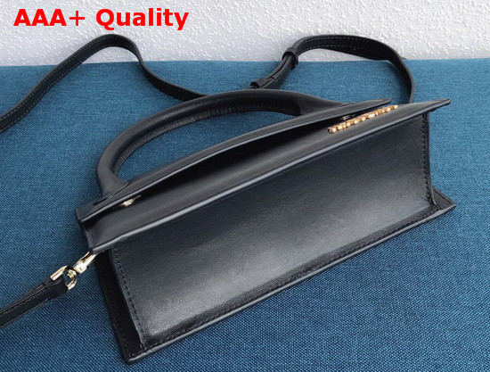 Jacquemus Le Chiquito Long Bag in Black Leather Replica