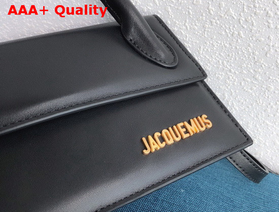 Jacquemus Le Chiquito Long Bag in Black Leather Replica