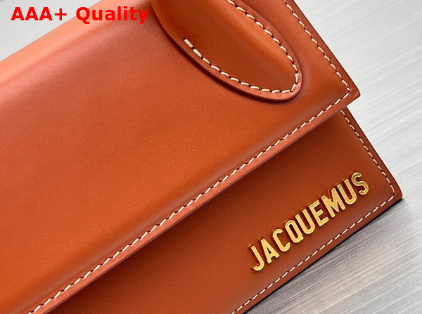 Jacquemus Le Chiquito Long Leather Handbag in Brown Replica