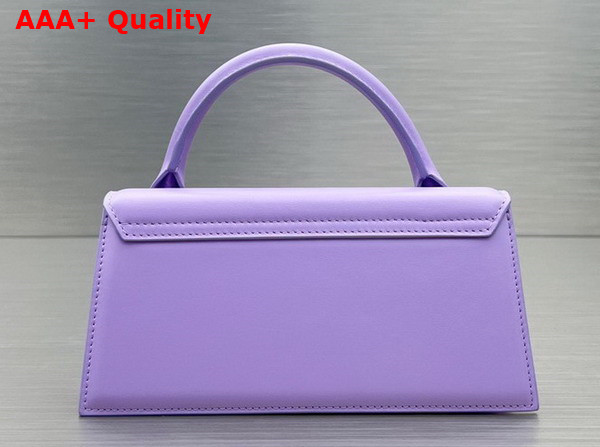 Jacquemus Le Chiquito Long Leather Handbag in Purple Replica