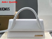 Jacquemus Le Chiquito Long Leather Handbag in White Replica