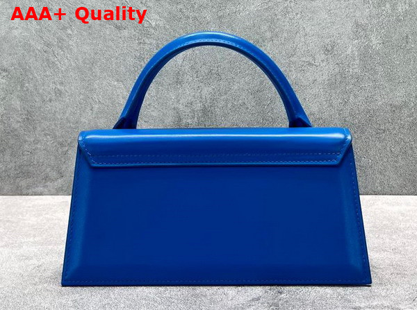 Jacquemus Le Chiquito Long Signature Leather Handbag in Blue Replica