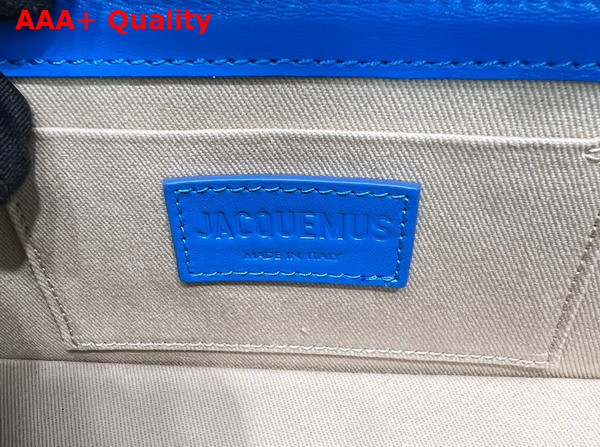 Jacquemus Le Chiquito Long Signature Leather Handbag in Blue Replica