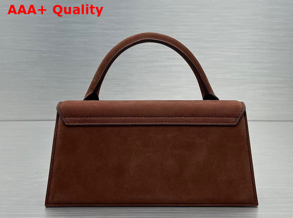 Jacquemus Le Chiquito Long Signature Leather Handbag in Brown Replica