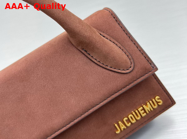 Jacquemus Le Chiquito Long Signature Leather Handbag in Brown Replica