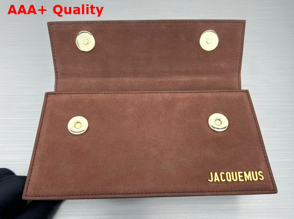 Jacquemus Le Chiquito Long Signature Leather Handbag in Brown Replica