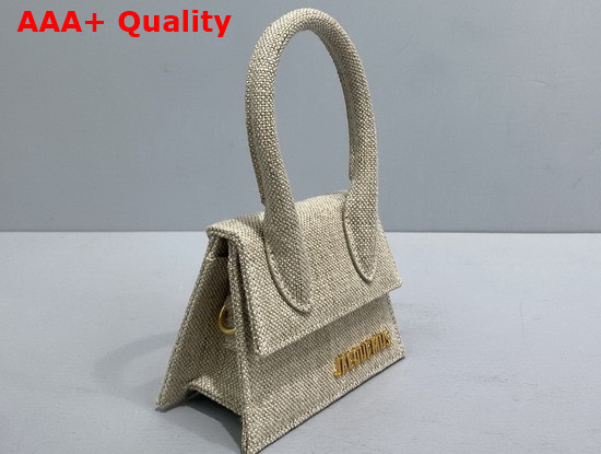 Jacquemus Le Chiquito Mini Canvas Bag in Dark Beige Replica