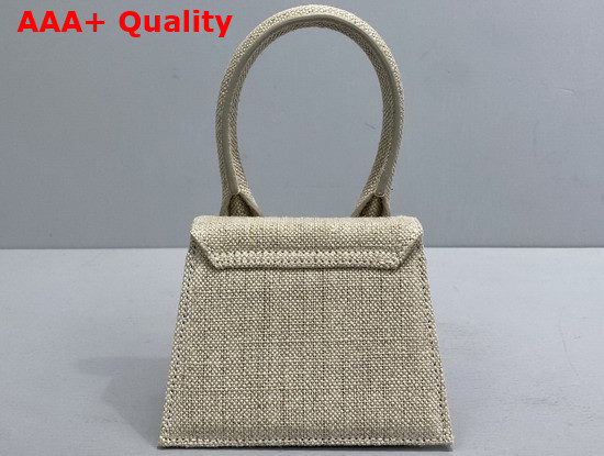 Jacquemus Le Chiquito Mini Canvas Bag in Dark Beige Replica