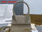 Jacquemus Le Chiquito Moyen Beige Linen Replica