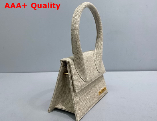 Jacquemus Le Chiquito Moyen Beige Linen Replica