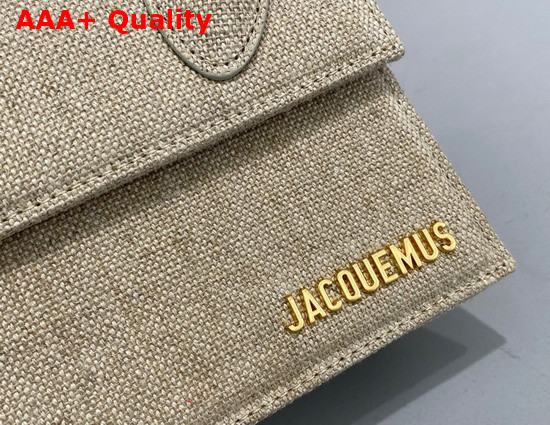 Jacquemus Le Chiquito Moyen Beige Linen Replica