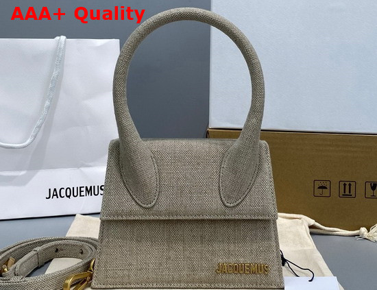 Jacquemus Le Chiquito Moyen Beige Linen Replica