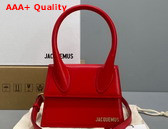Jacquemus Le Chiquito Moyen Red Leather Replica