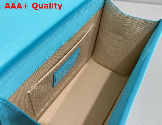 Jacquemus Le Chiquito Moyen Turquoise Leather Replica