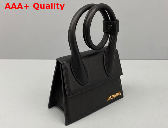 Jacquemus Le Chiquito Noeud Bag Black Leather Replica