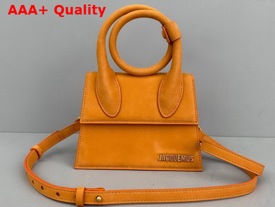 Jacquemus Le Chiquito Noeud Bag Orange Nubuck Replica