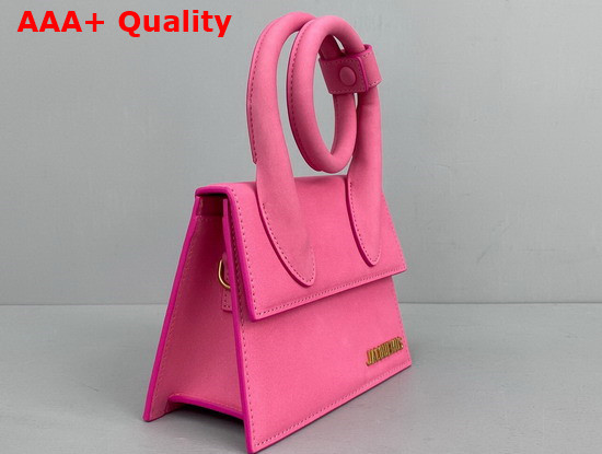 Jacquemus Le Chiquito Noeud Bag Pink Nubuck Replica