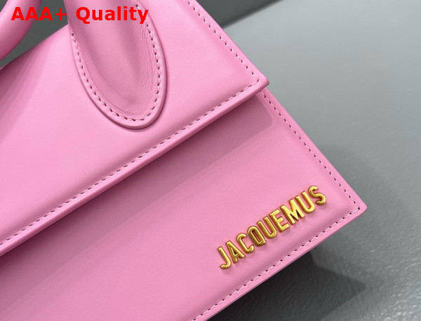 Jacquemus Le Chiquito Noeud Les Classiques Coiled Handbag in Light Pink Smooth Leather Replica