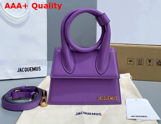 Jacquemus Le Chiquito Noeud Light Purple Leather Replica