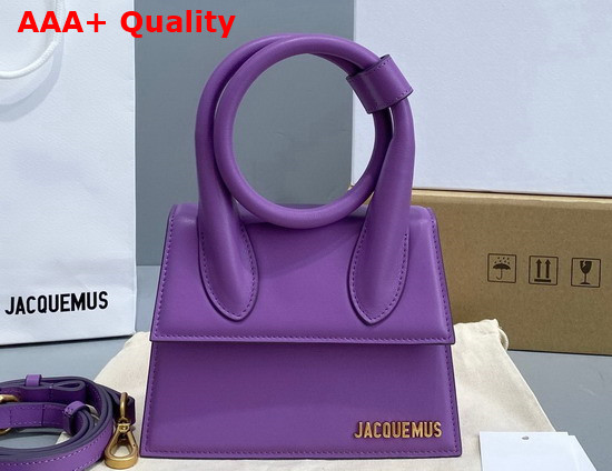 Jacquemus Le Chiquito Noeud Light Purple Leather Replica