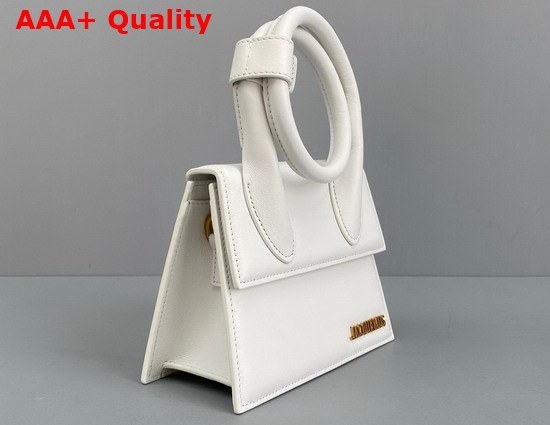Jacquemus Le Chiquito Noeud White Leather Replica