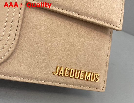 Jacquemus Le Grand Bambino Beige Suede Leather Replica