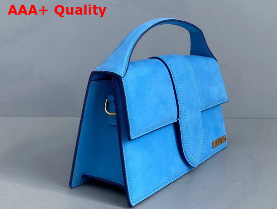 Jacquemus Le Grand Bambino Blue Nubuck Replica