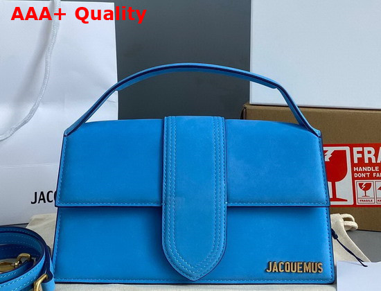 Jacquemus Le Grand Bambino Blue Nubuck Replica