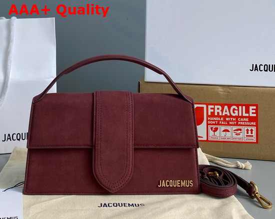 Jacquemus Le Grand Bambino Dark Brown Suede Leather Replica