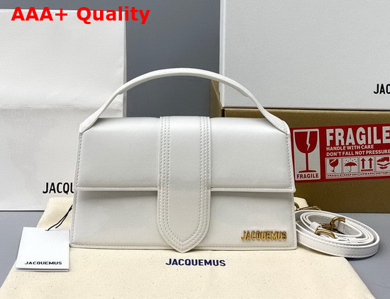 Jacquemus Le Grand Bambino White Leather Replica
