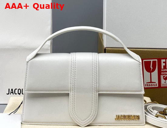 Jacquemus Le Grand Bambino White Leather Replica