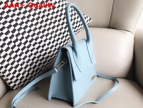 Jacquemus Le Grand Chiquito Bag in Baby Blue Leather Replica