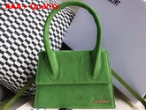Jacquemus Le Grand Chiquito Bag in Green Suede Leather Replica